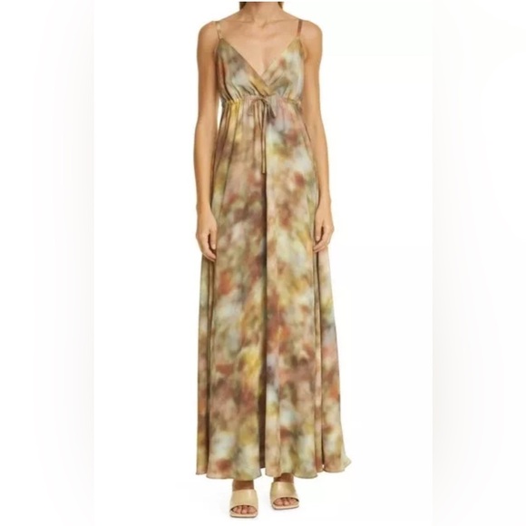 NEW L'AGENCE Sachi Empire Waist Maxi Dress - Picture 1 of 12